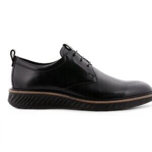 Ecco ST. 1 Hybrid Phorene Leather Derby Oxford Size 9-9.5 Black Shoes men's